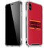 University of Louisville Cardinals Striped iPhone XS Max Clear Case